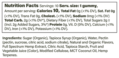 Downshift Gummy Wild Tangerine 10ct Bag