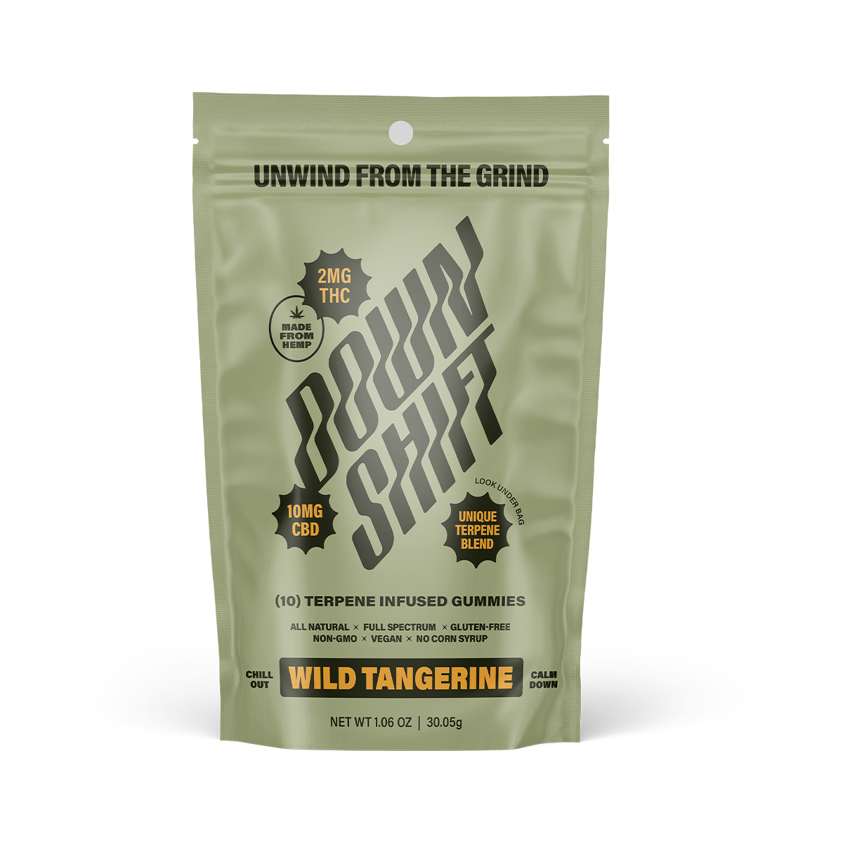 Downshift Gummy Wild Tangerine 10ct Bag