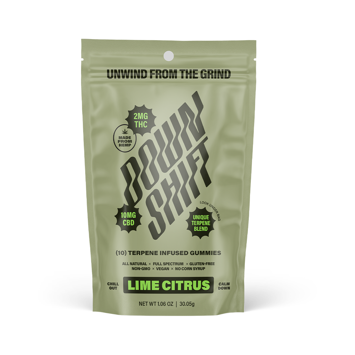 Downshift Gummy Lime Citrus 10ct Bag