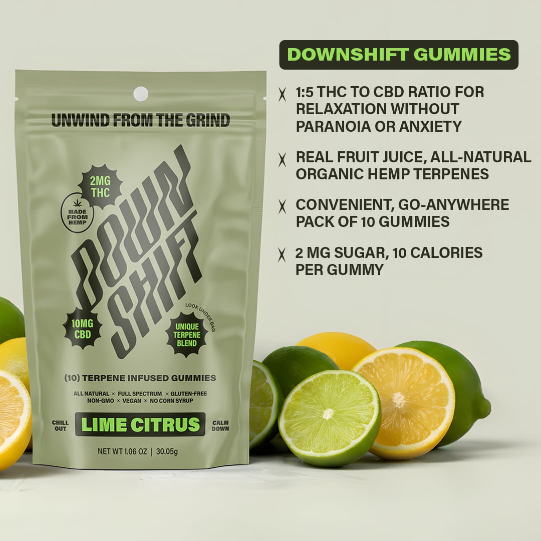 Downshift Gummies in Lime Citrus Flavor - Detail 02