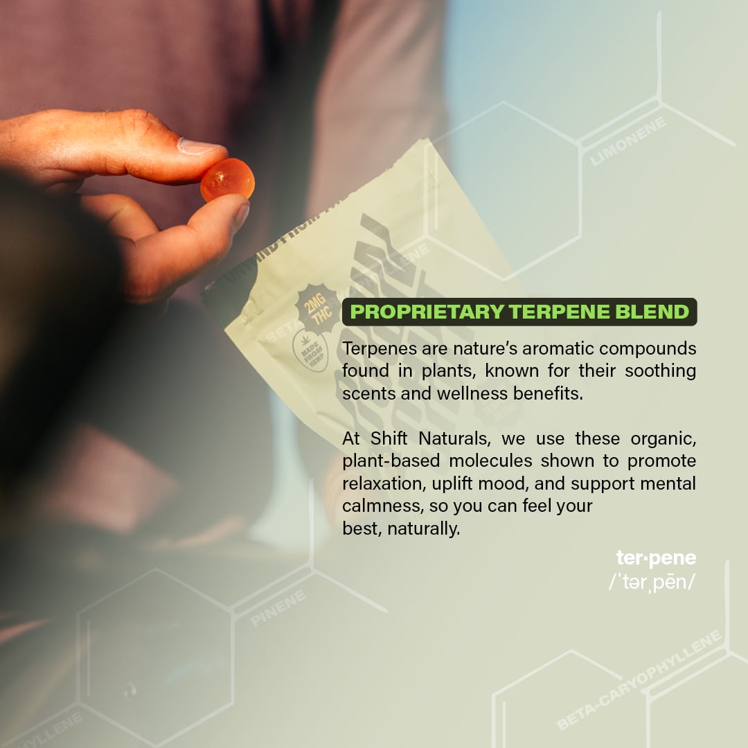 Downshift Gummies in Trail Berry Flavor - Proprietary Terpene Blend